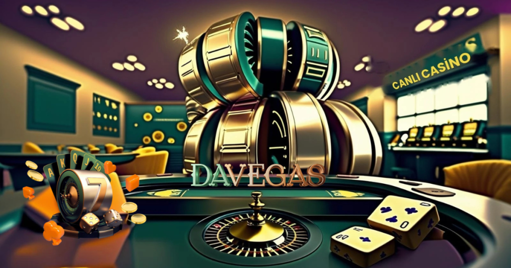 DaVegas giriş canlı casino rulet masası ve casino ortamı